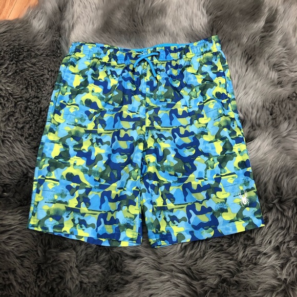 Spyder | Boy’s 2 Piece Blue Swim Set | Size XLarge - Picture 4 of 5